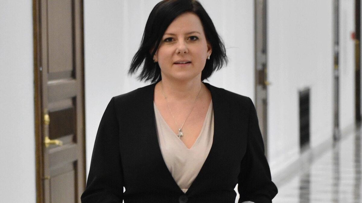Kaja Godek on "LGBT terror".  She was reprimanded by the deputy marshal