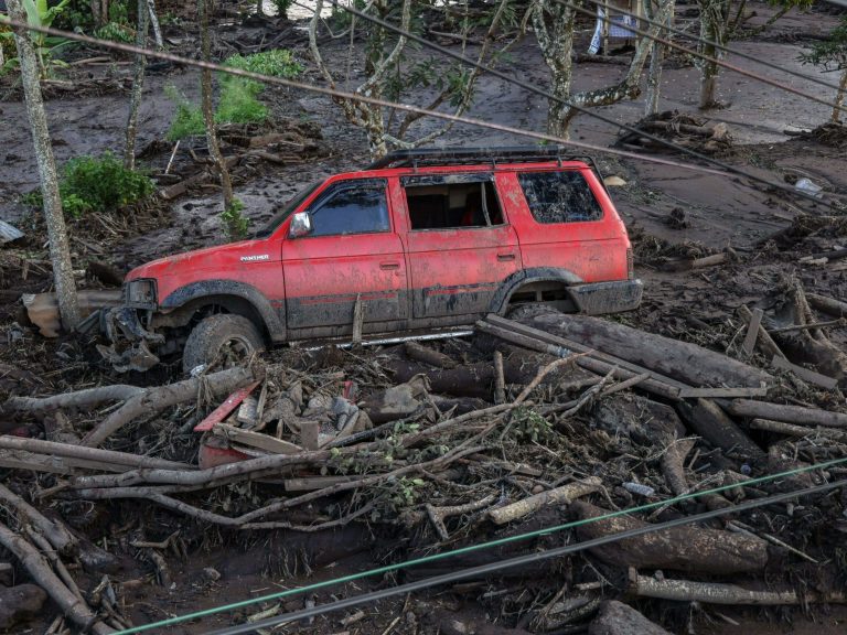 The element attacked a tropical island.  Floods and mudslides killed over 40 people