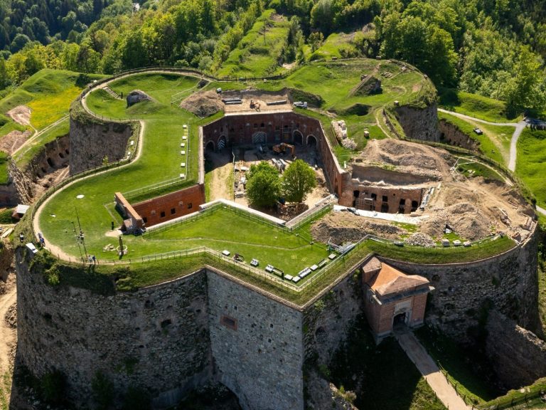 A famous Polish attraction full of new products.  The Srebrna Góra Fortress is a tourist hit