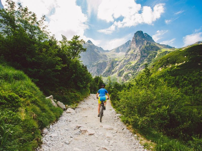 Trails in the Tatra Mountains for cyclists.  Tourists have plenty to choose from