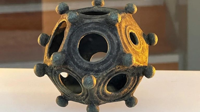 Treasure hunters found a mysterious dodecahedron.  “One of the greatest mysteries of archaeology”